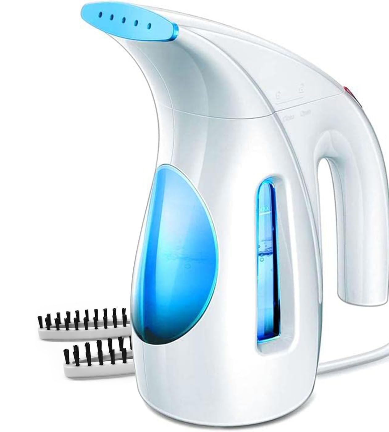 HiLIFE Steamer for Clothes, Portable Handheld Clothing Steamer, 240ml Big Capacity, 700W, Strong Power, Fabric Quick Wrinkle Remover with Brush for Home, Office(ONLY 120V) -Blue