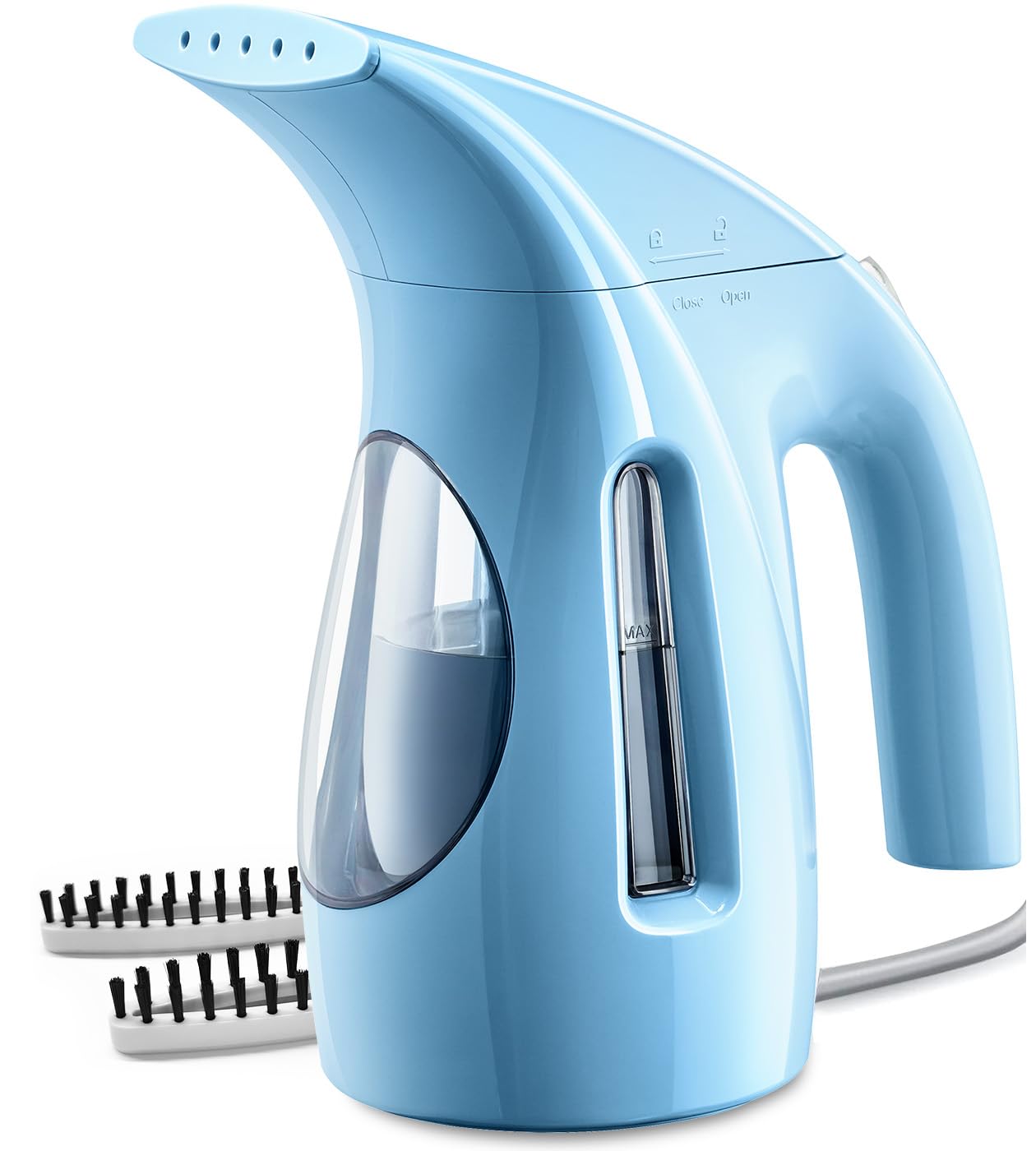 HiLIFE Steamer for Clothes, Portable Handheld Clothing Steamer, 240ml Big Capacity, 700W, Strong Power, Fabric Quick Wrinkle Remover with Brush for Home, Office(ONLY 120V) -Blue