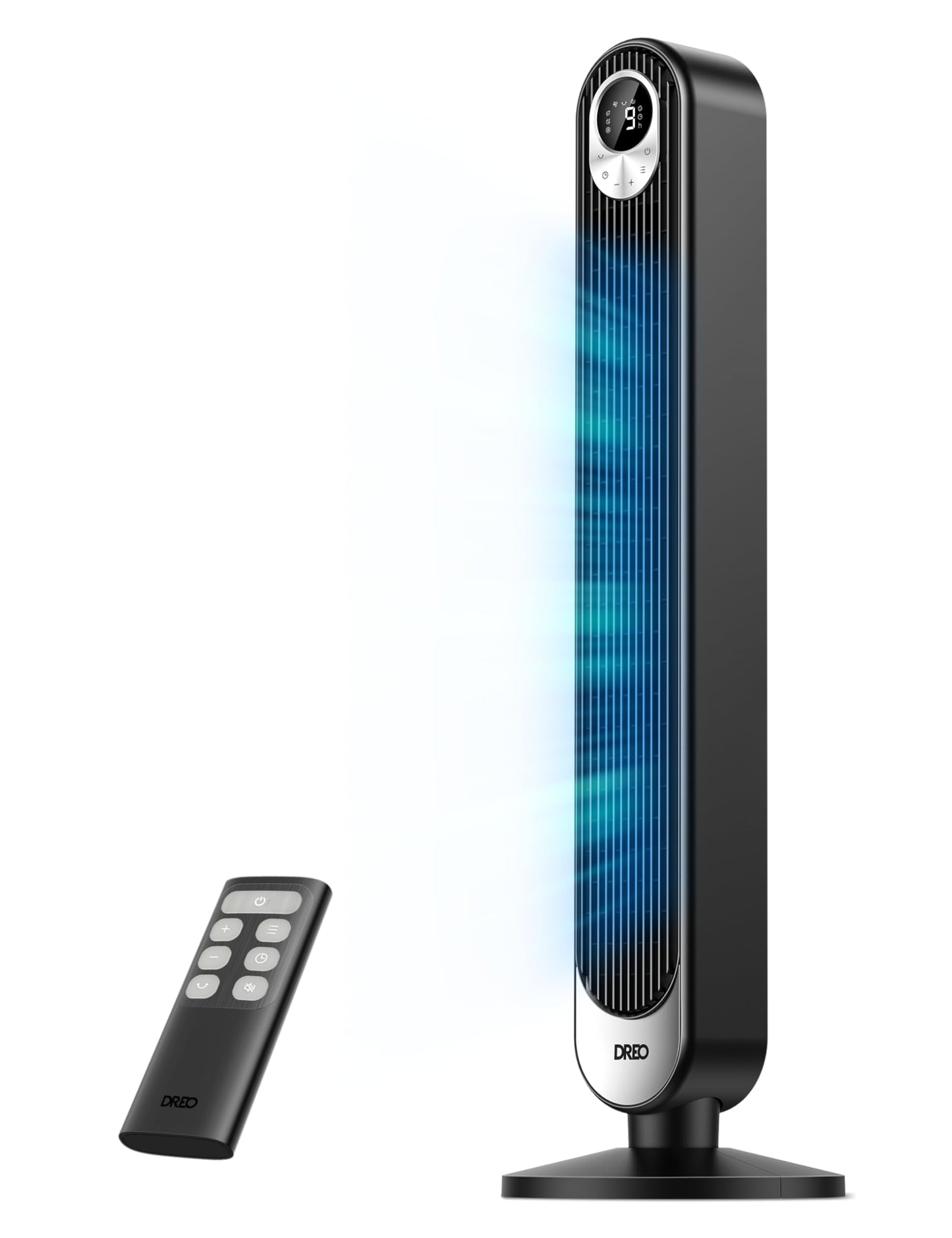 DREO Tower Fan for Bedroom, 28ft/s Velocity, Ultra Quiet Fan, 8 Speeds