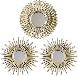 Conjunto de Espelhos Decorativos Champagne