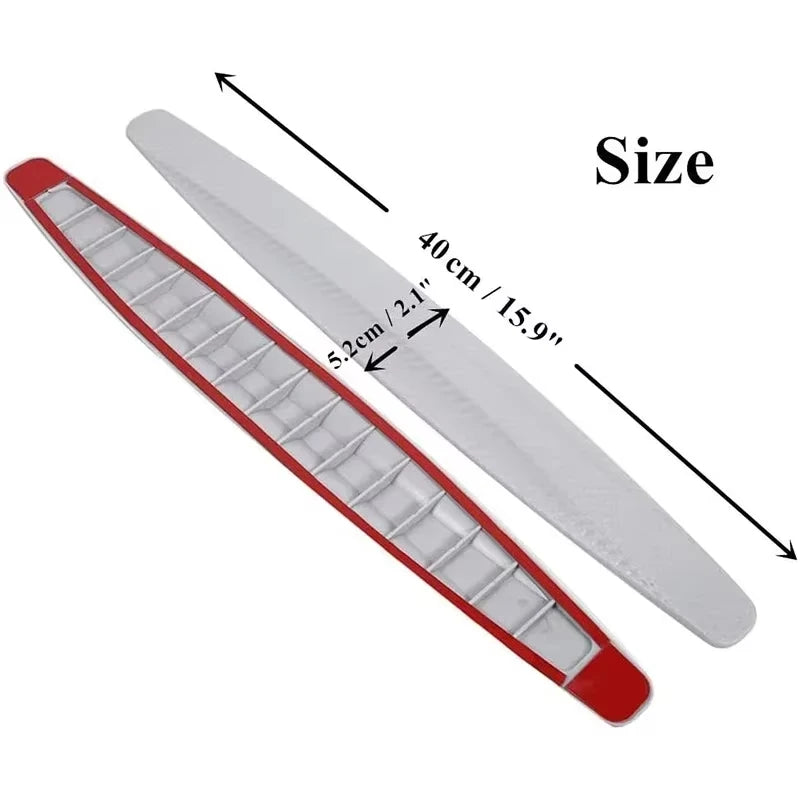 2pcs Car Bumper Protector Strip Guard Corner Protection Strips Scratch Protector Crash Anti-Collision Auto Accessories