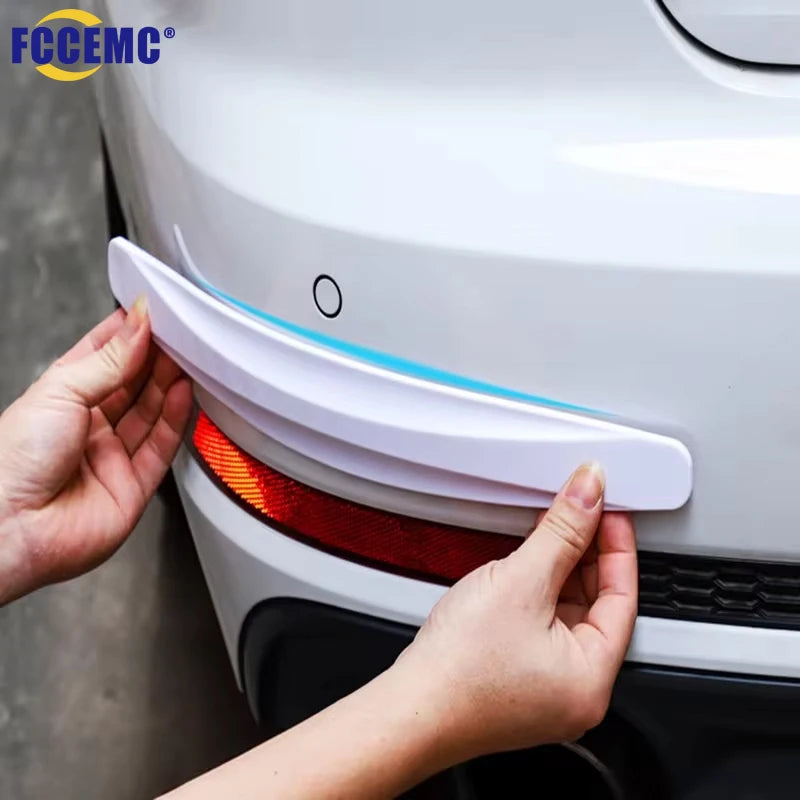 2pcs Car Bumper Protector Strip Guard Corner Protection Strips Scratch Protector Crash Anti-Collision Auto Accessories