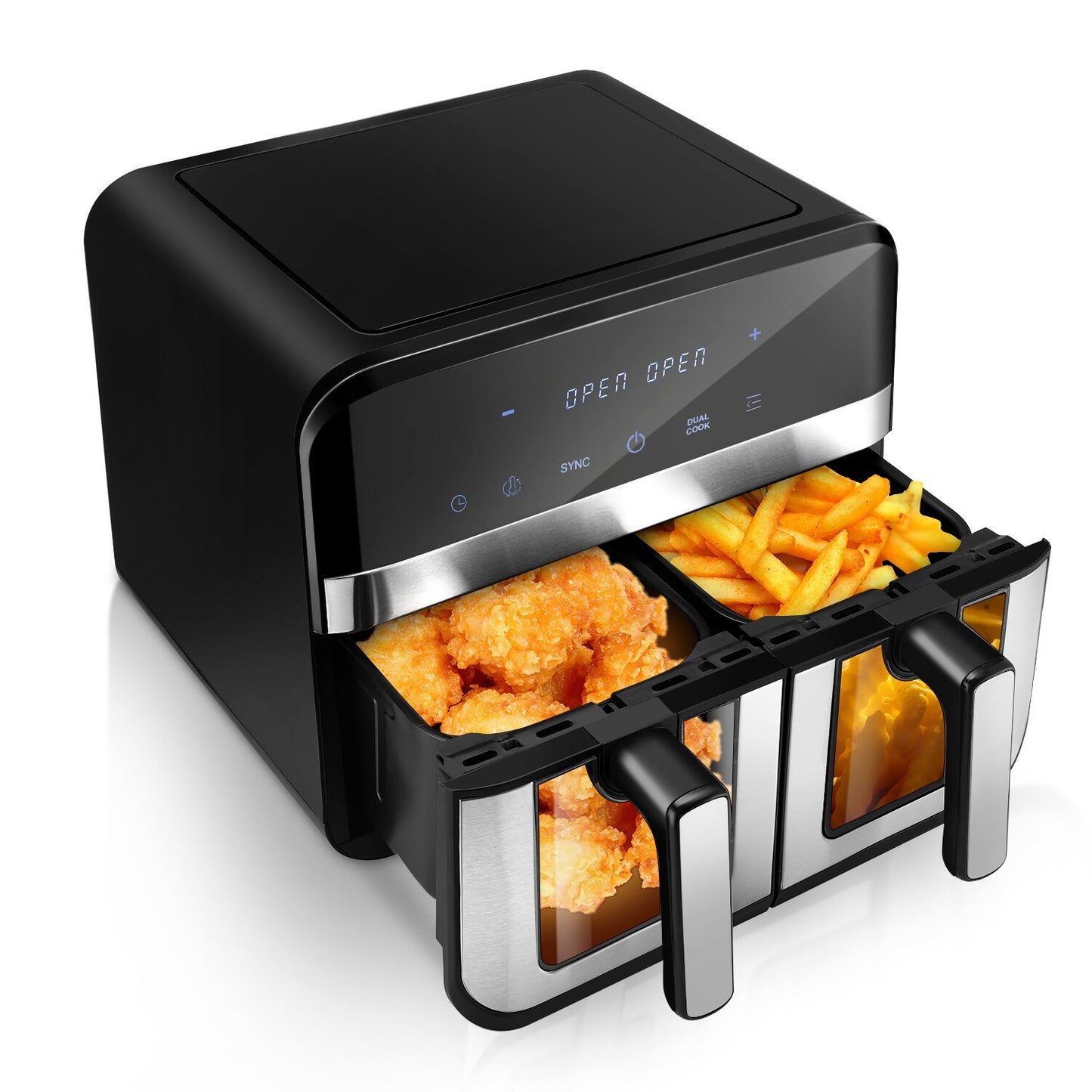 9L Double Air Fryer XXL AirFryer Digital Touch Air Fryer 2400W