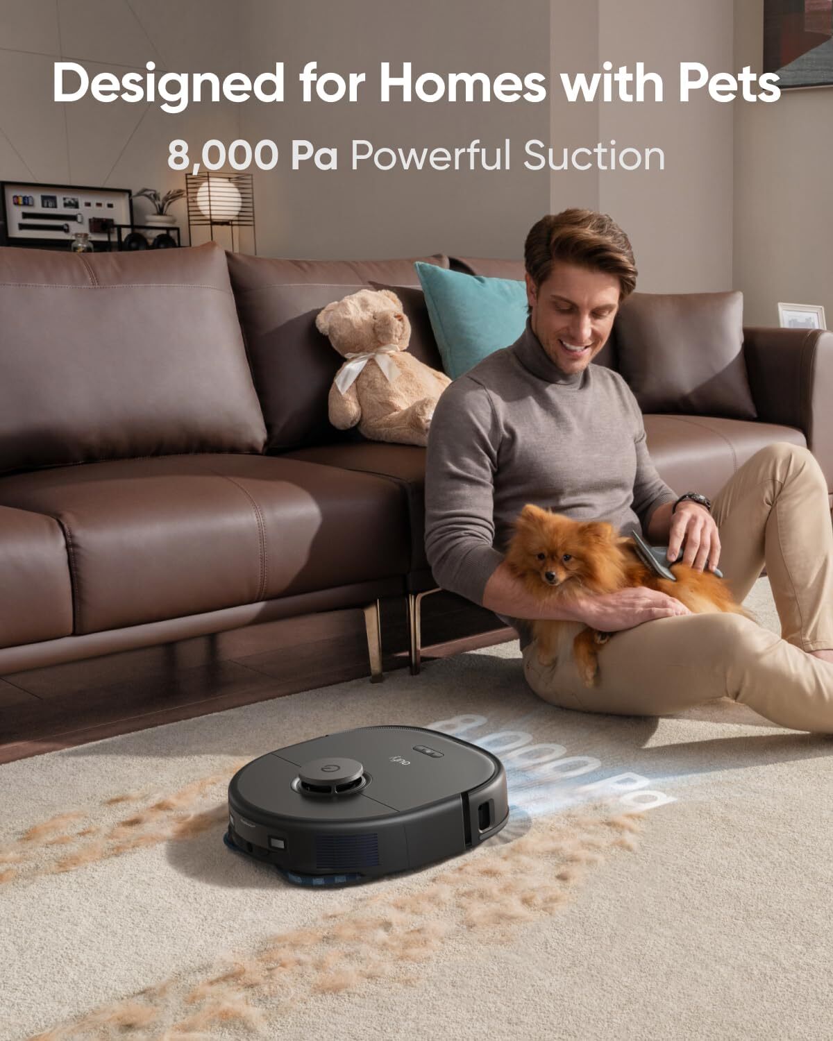 eufy X10 Pro Omni Robot Vacuum and Mop Combo, All-in-One  -Certified Refurbished