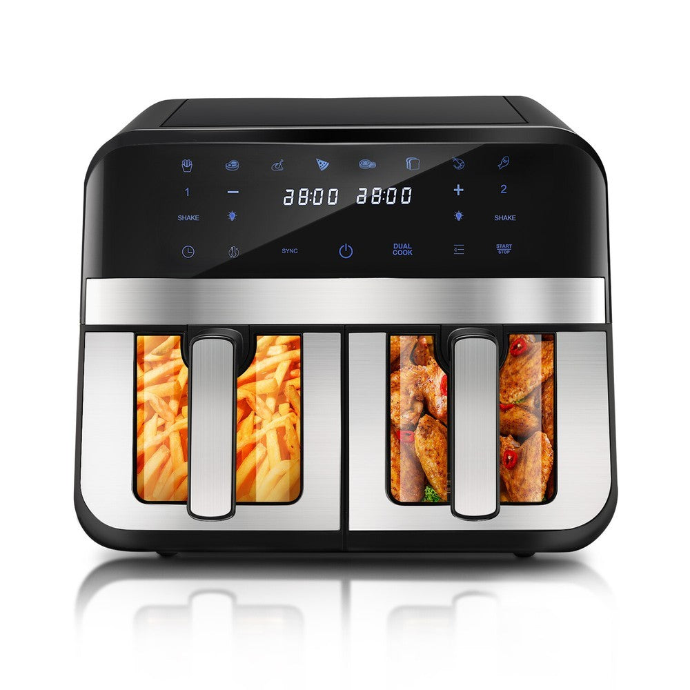 9L Double Air Fryer XXL AirFryer Digital Touch Air Fryer 2400W