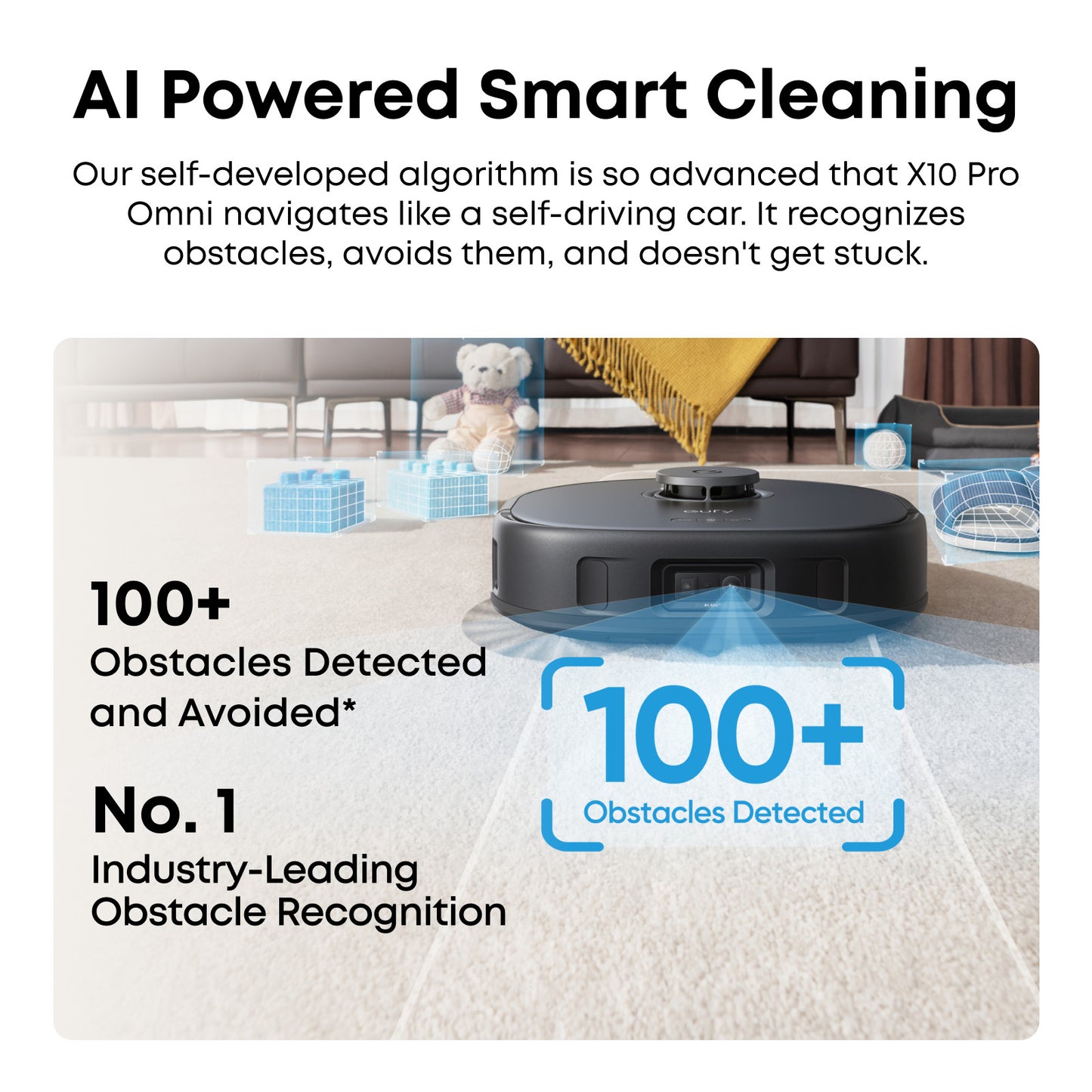 eufy X10 Pro Omni Robot Vacuum and Mop Combo, All-in-One  -Certified Refurbished