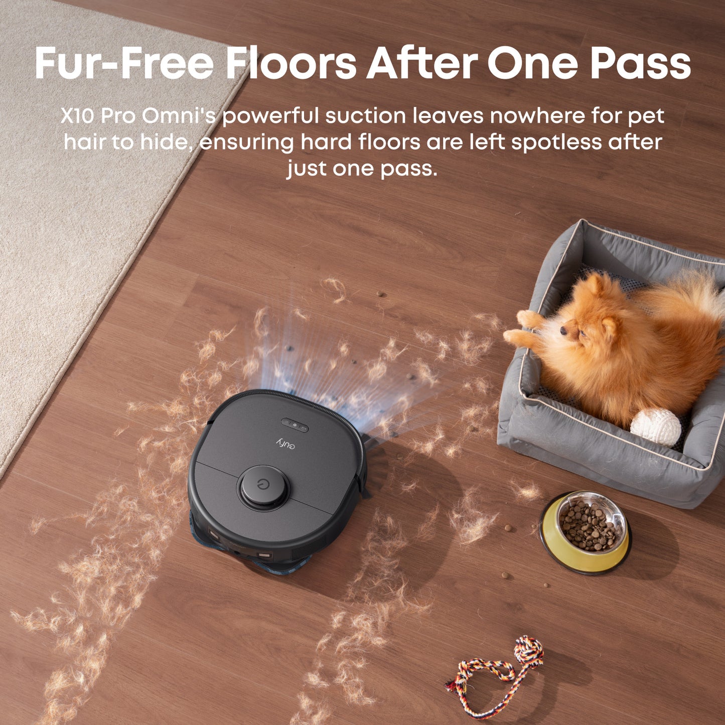 eufy X10 Pro Omni Robot Vacuum and Mop Combo, All-in-One  -Certified Refurbished
