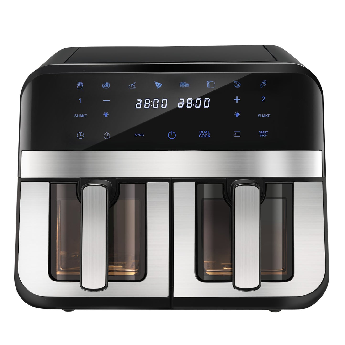 9L Double Air Fryer XXL AirFryer Digital Touch Air Fryer 2400W