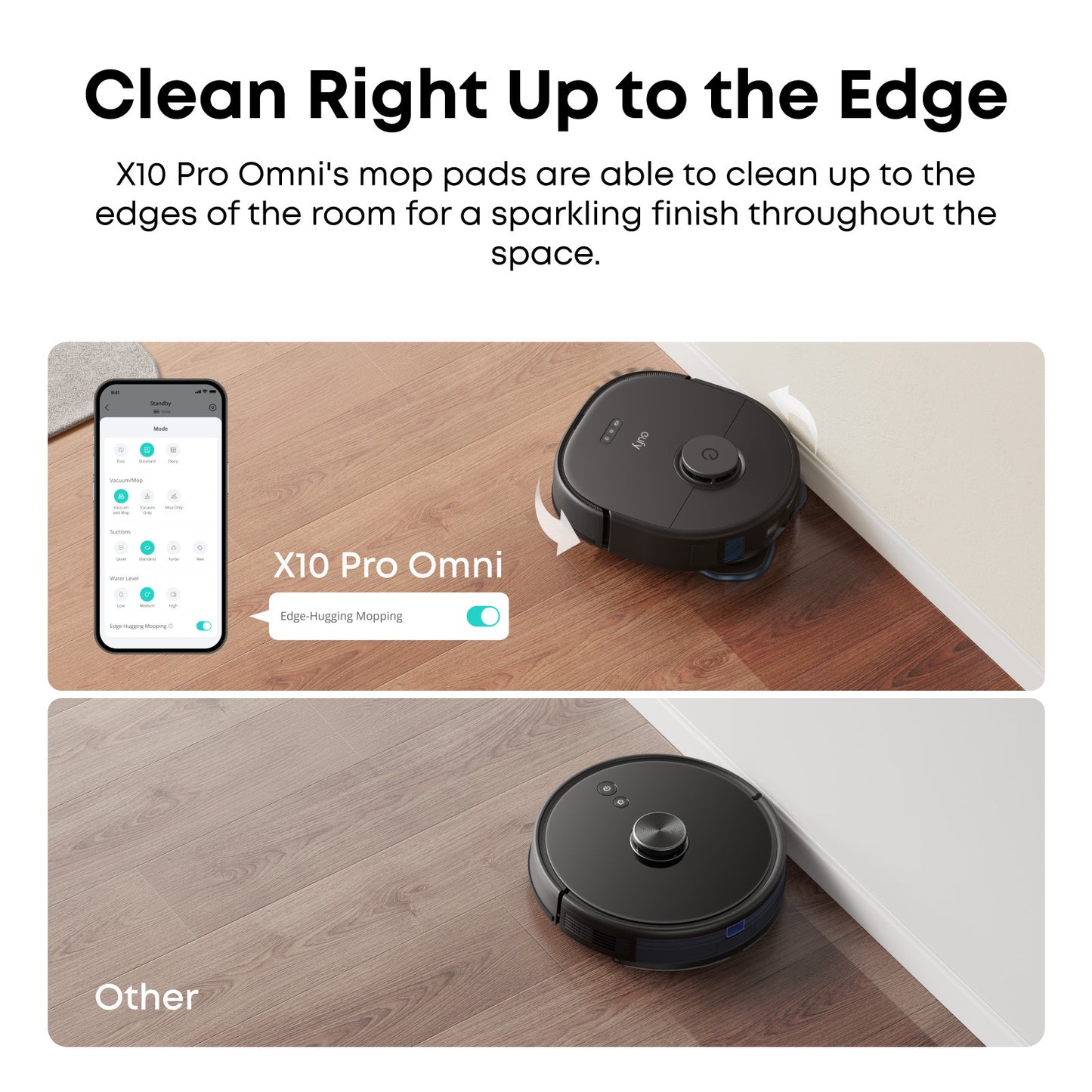 eufy X10 Pro Omni Robot Vacuum and Mop Combo, All-in-One  -Certified Refurbished